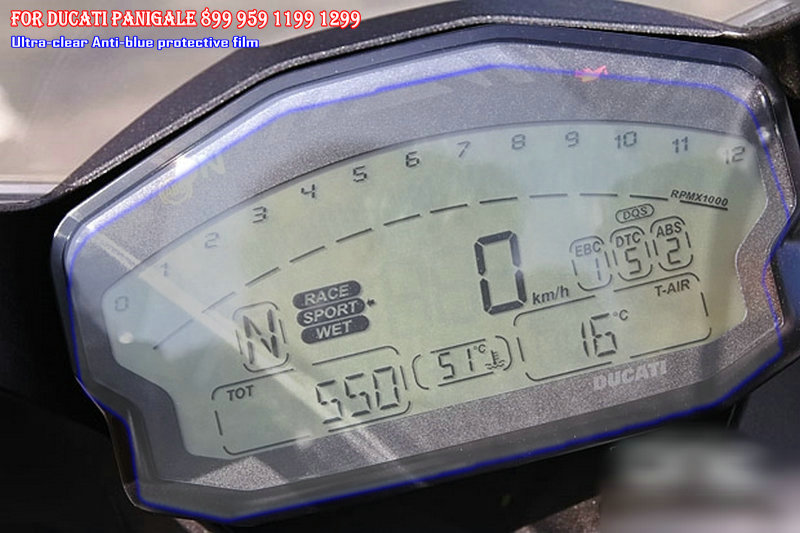摩托车 DUCATI PANIGALE 959 1299 1199 899防水仪表保护膜防爆膜