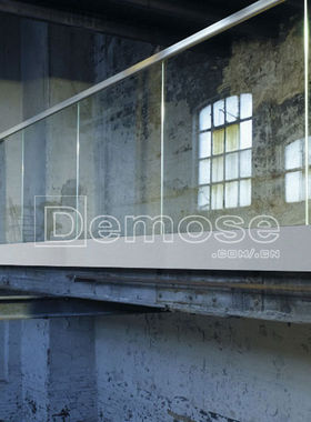 透明钢化玻璃栏杆 不锈钢户外扶手栏杆立柱扶手钢化玻璃护栏 室内