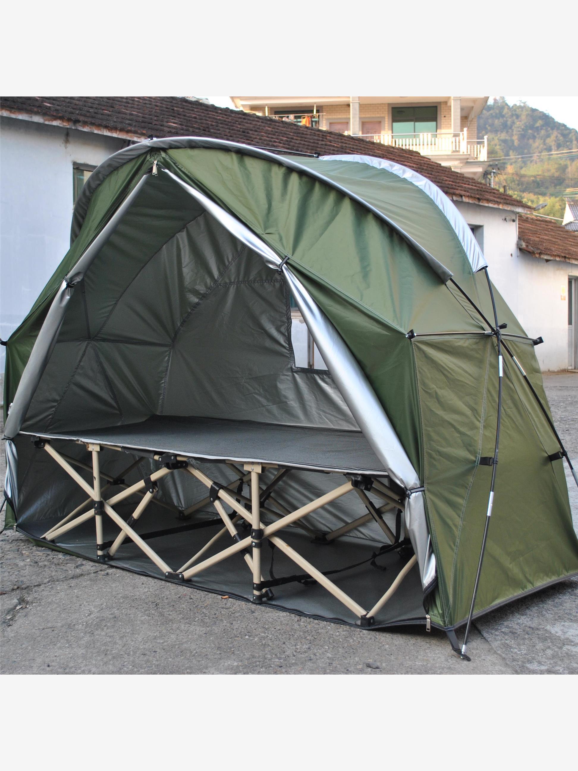 户外露营单兵帐篷帐篷,骑行自行车帐篷,保暖帐篷，不带内部行军床
