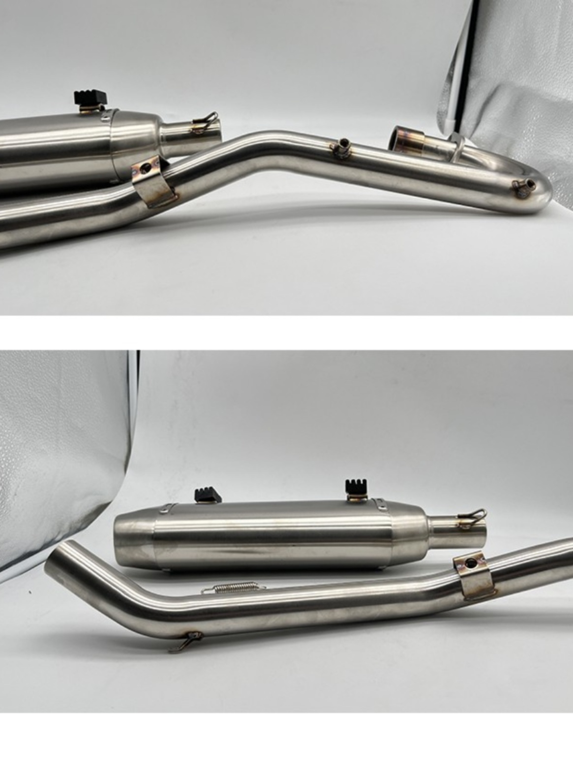 新厂卒玛K5越野摩托车原厂不锈钢排气管烟囱排气筒配件总成改装促