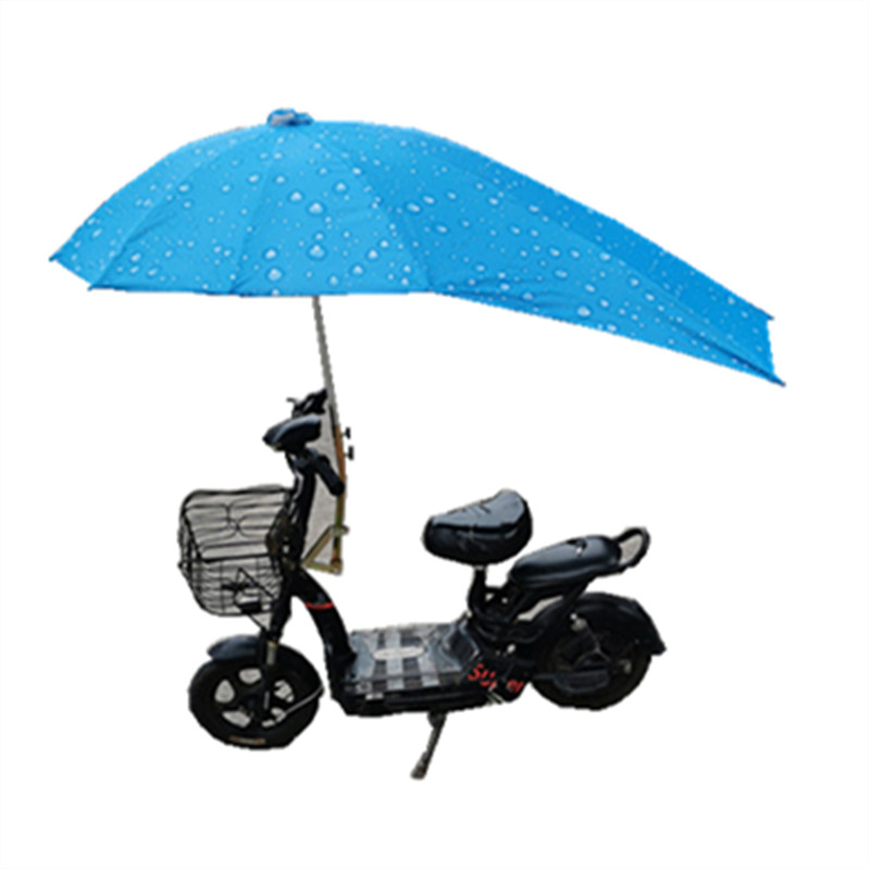 微型电动b摩托车新款定伞简易电单车3号支架遮阳伞雨装安篷固雨架