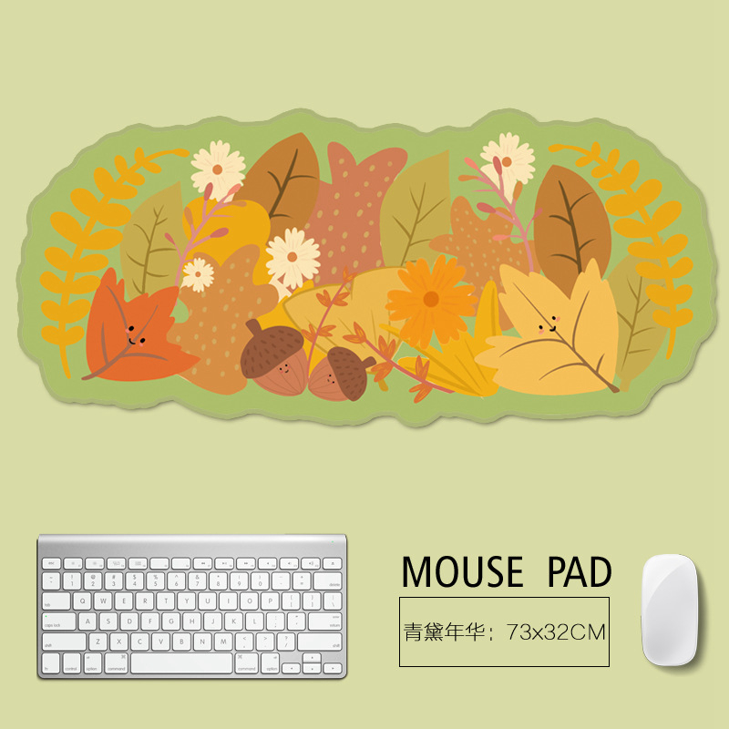 文艺小清新异型鼠标垫可爱ins风 超大号办公室桌垫桌面电脑键盘垫