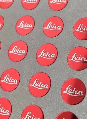 莱卡logo金属贴标志莱卡红银色徕卡相机贴装饰贴小米手机莱卡贴纸