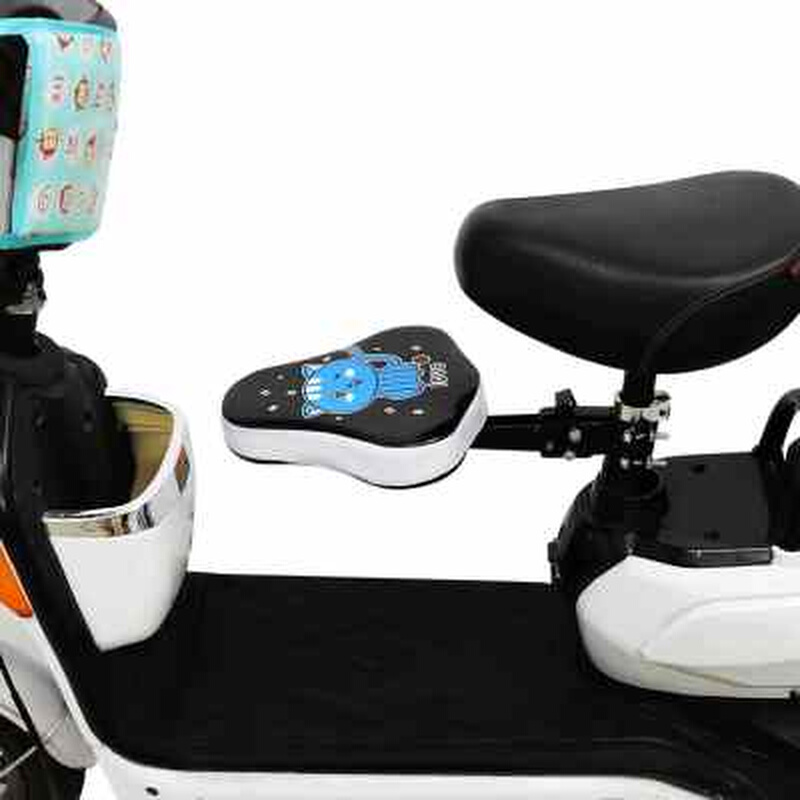 推荐加固电动机车儿童车座可摺叠电动车儿童座椅自行车座椅坐椅前