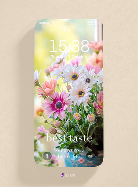 原创个性化手机壁纸雏菊高清4K锁屏JPG华为iPhone适配尺寸