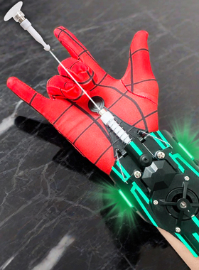 蜘蛛侠发射器喷射器可吐蛛丝手套护腕玩具蜘蛛网正品黑科技吐丝