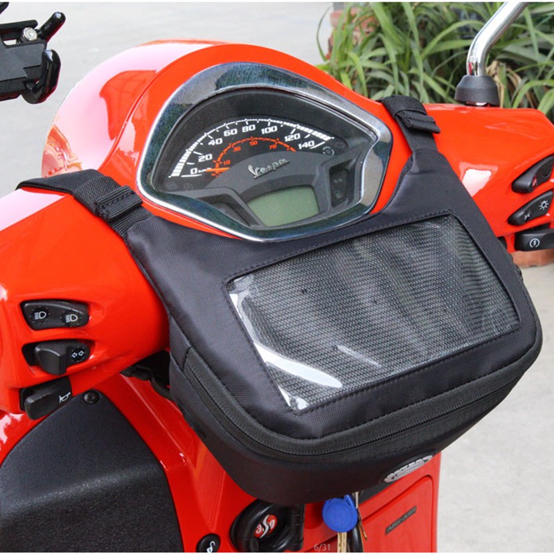 vespa摩托车踏板电动车包前挂包防水防雨小牛车头包触屏手机导航