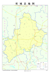 来宾市忻城县梧州市蒙山县地图打印定制行政区划水系交通地形卫星
