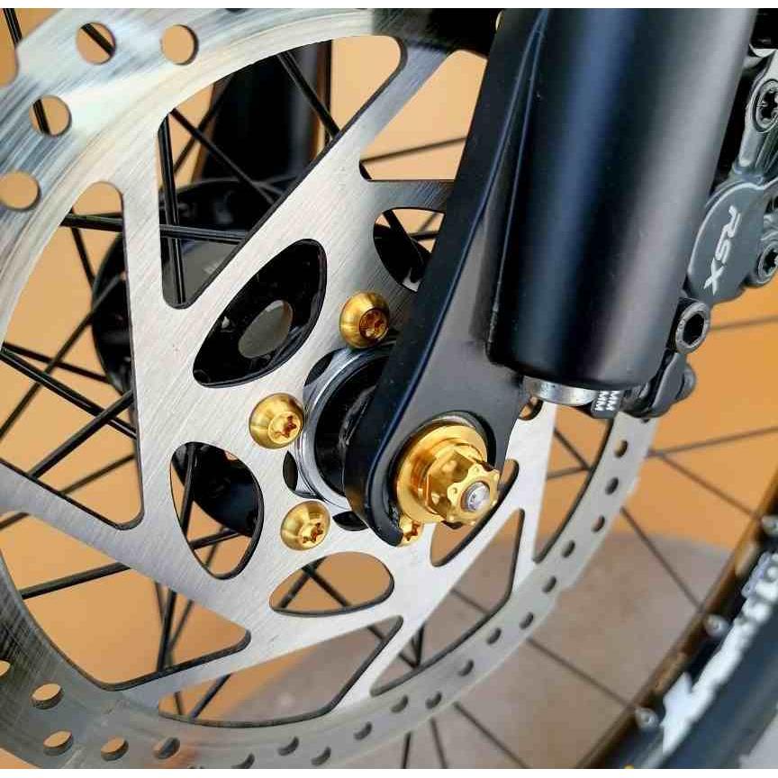 山地单车快拆改慢拆M5轮组钛合金拉杆适用美利达捷安特改装