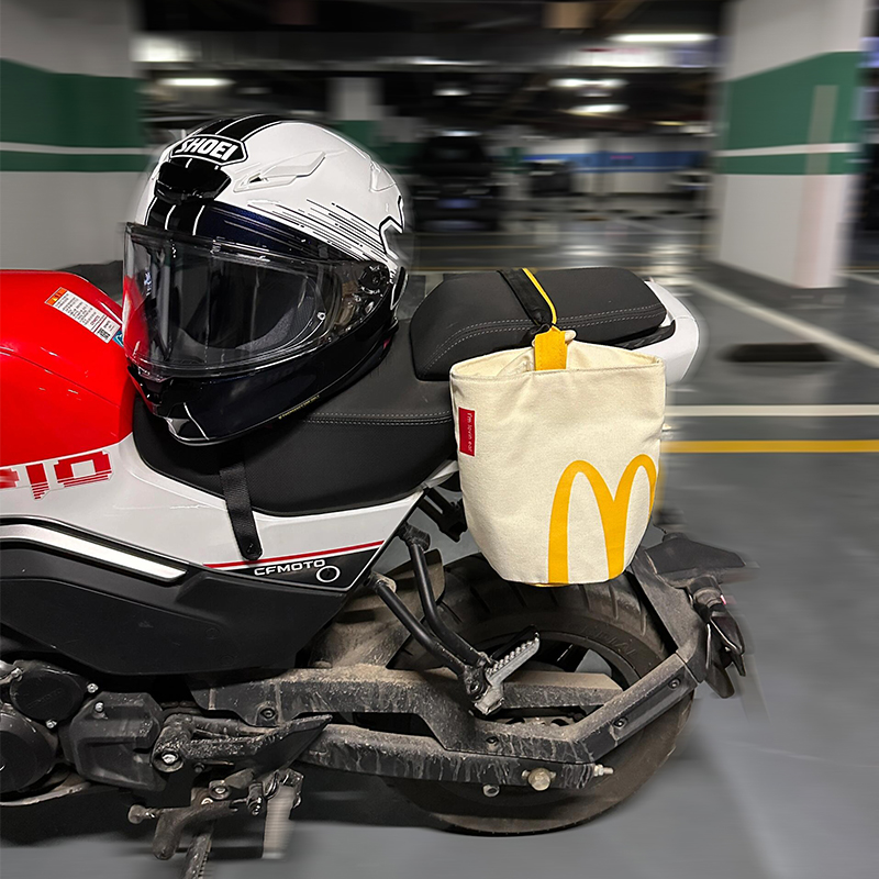 摩托车侧边包复古电动摩托车护杠包后尾电动车后备箱麦当劳骑行包