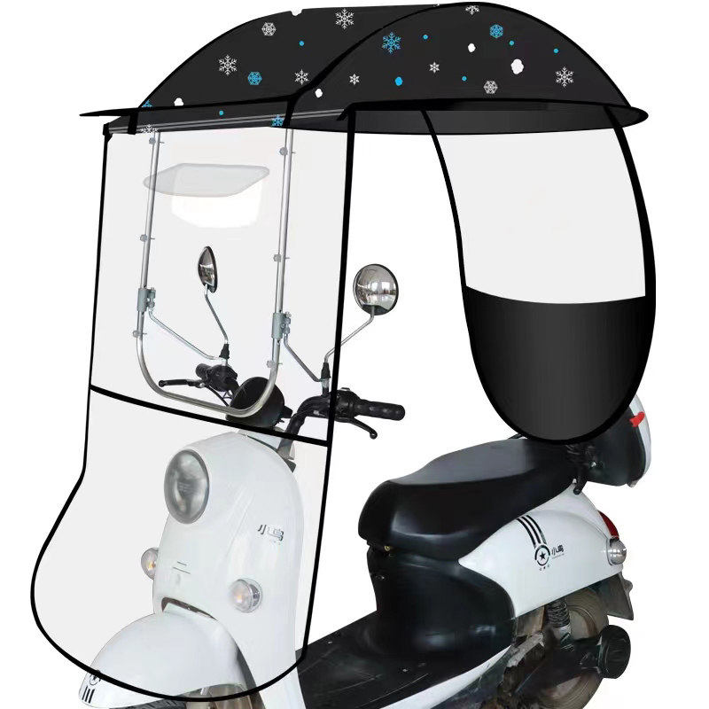 电动车雨棚蓬不锈钢遮阳伞摩托车挡雨棚蓬新款电瓶动车防晒遮雨罩