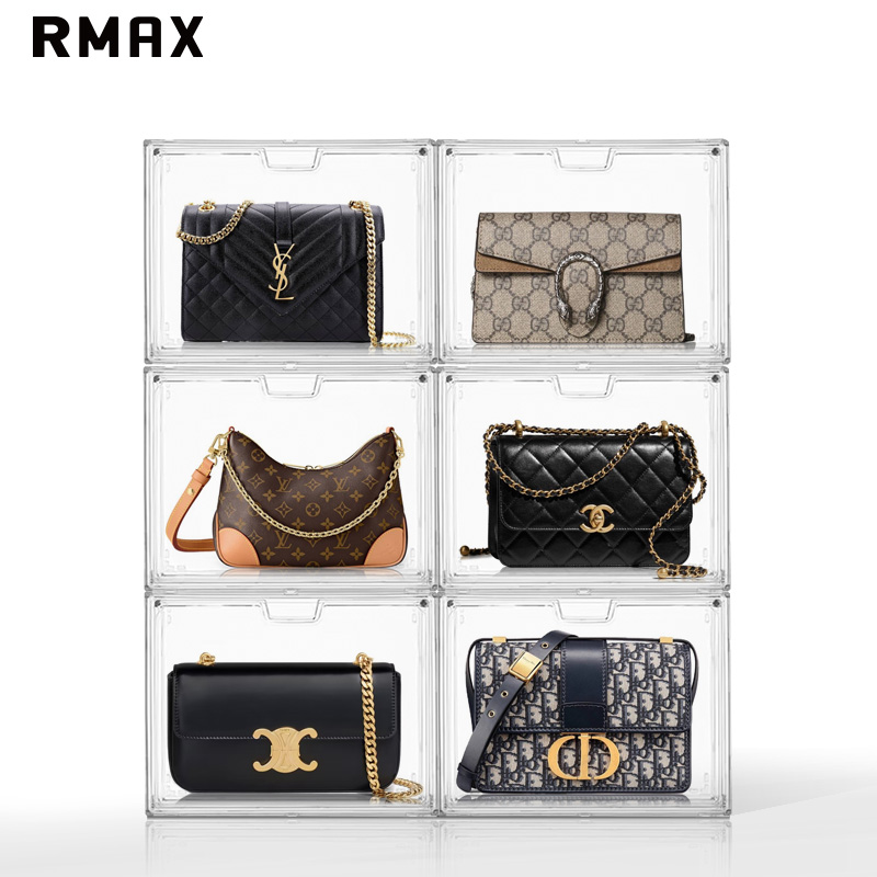 RMAX包包收纳盒亚克力全透明展示柜奢侈品收纳神器存放收藏置物架