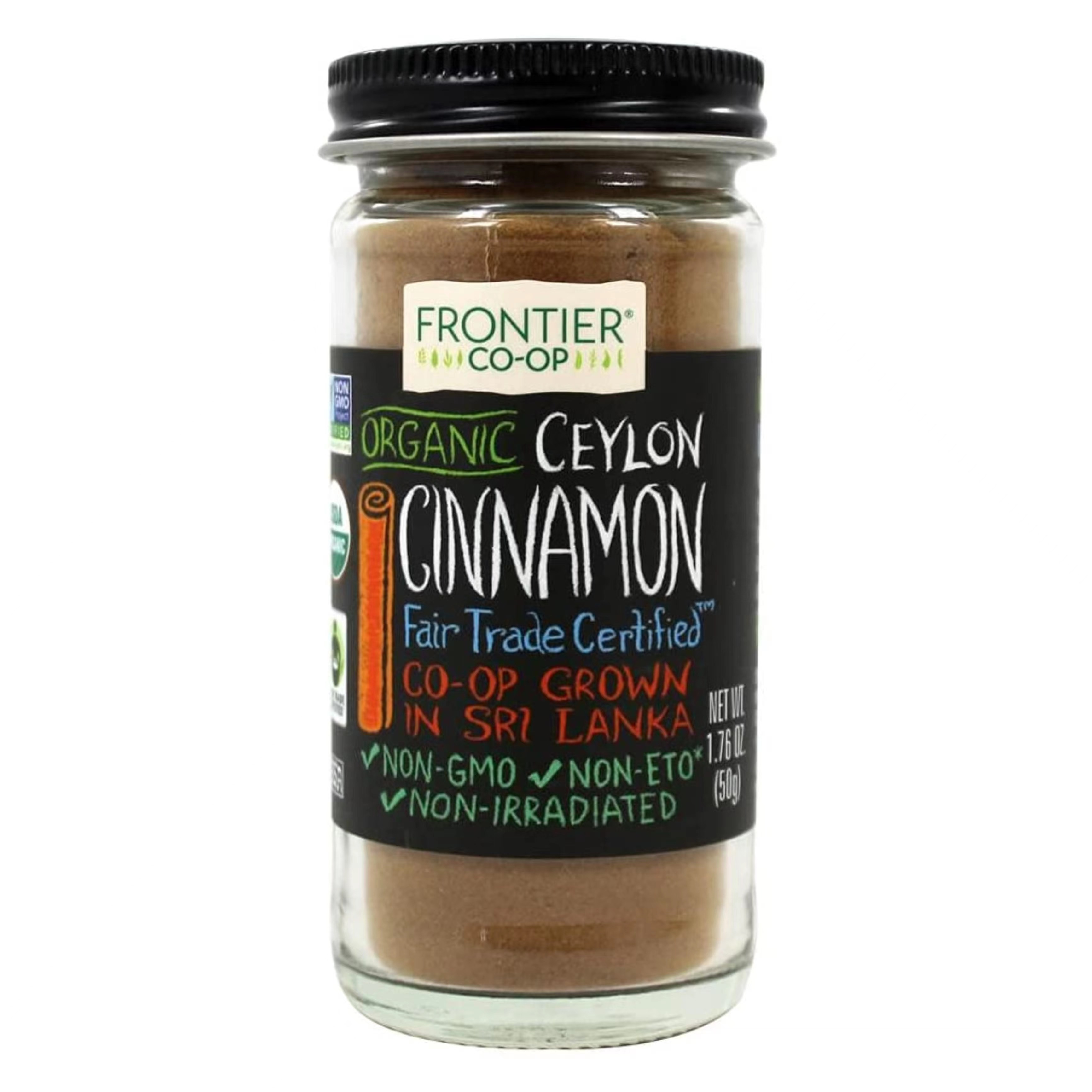美国直邮Frontier Natural Ceylon Cinnamon 天然有机锡兰肉粉50g