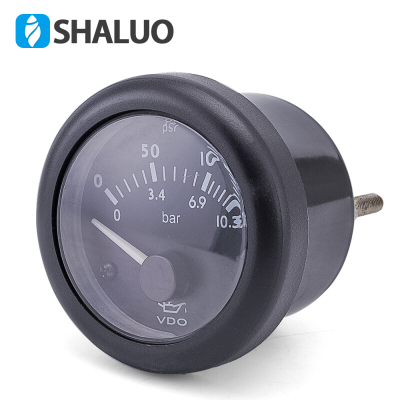 。康明斯油压表0-10bar 柴油发电机专用配件/VDO制式机油压力表