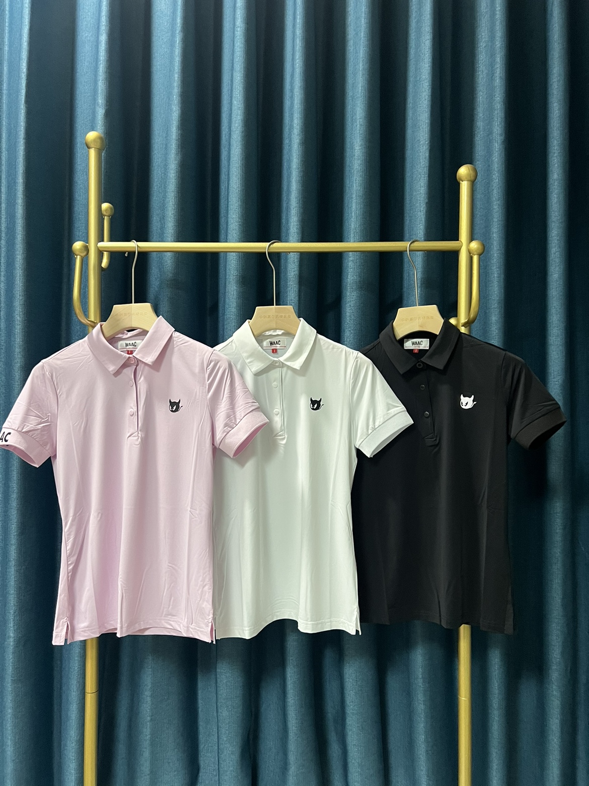 E007 女高尔夫球服女子GOLF标志吸湿快干POLO短袖T桖 韩国23夏季