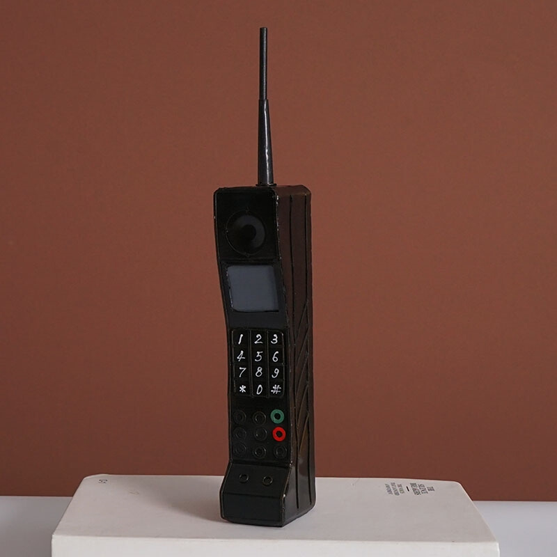 手机大哥大模型直播间摆件70年代怀旧老物件80后电话港风道具老。