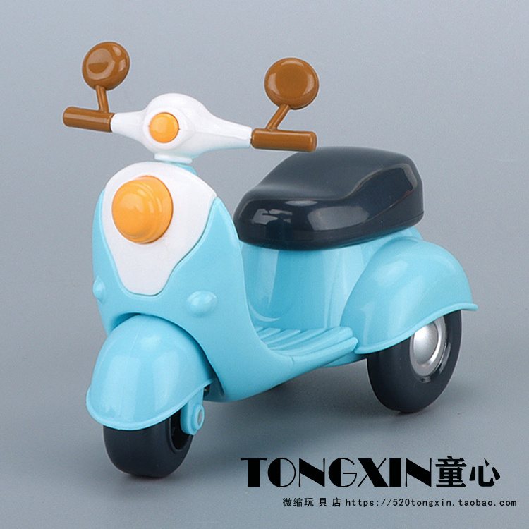 摩托车可爱仿真模型过家家男孩女孩玩具小摆件迷你Q版娃娃屋系列