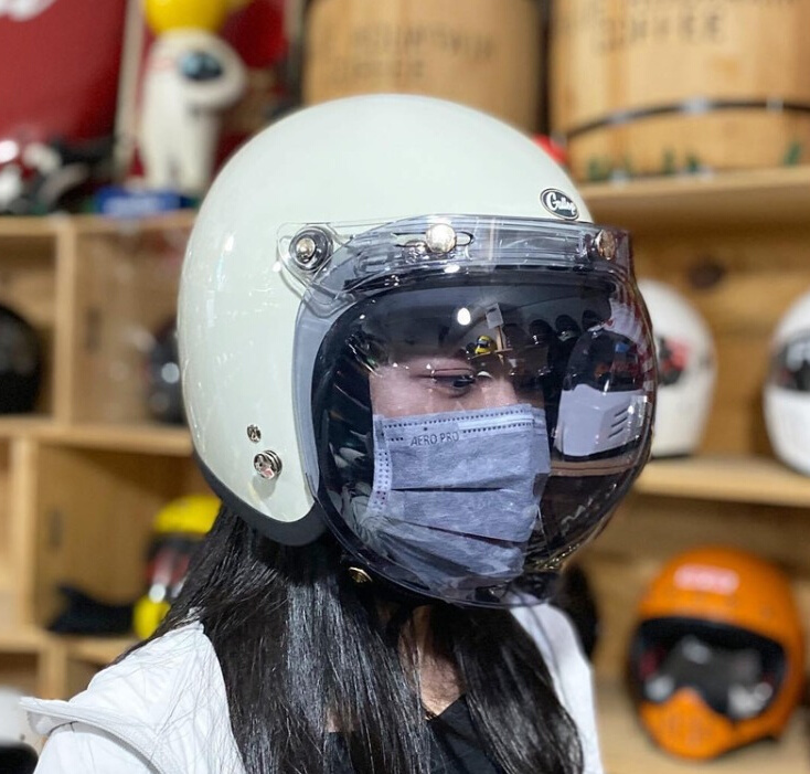 新品台湾Gallop复古踏板电动摩托车头盔 机车3/4小盔体半盔男女通
