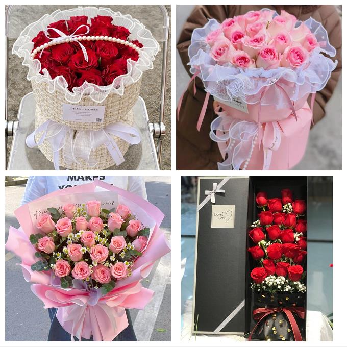 黑龙江省牡丹江市西安区林口县同城花店520玫瑰鲜花表白女友老婆