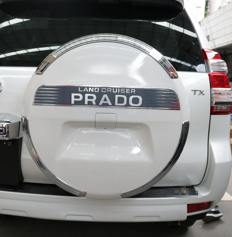 专用10-21款普拉多后备胎罩霸道2700原车款中东版轮胎壳盖改装件