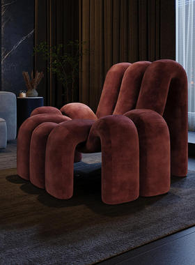 意式极简休闲椅个性设计师创意蜘蛛造型动物沙发仿生休闲懒人沙发