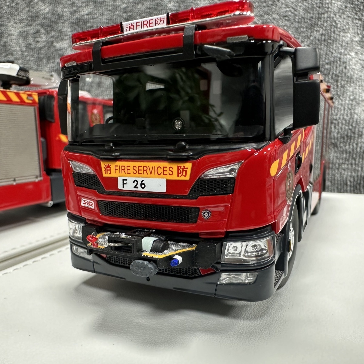 1:43 STARS 消防车hk香港FSD斯堪尼亚大泵(p320)车型树脂模型