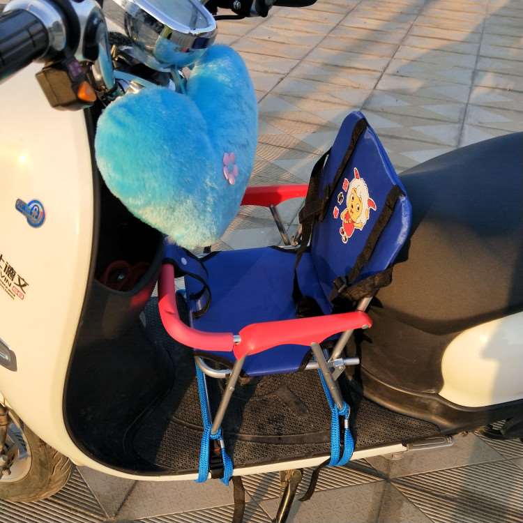 座椅安全前置电动车儿p童简易可折叠女式宝宝坐椅摩托踏板车小孩