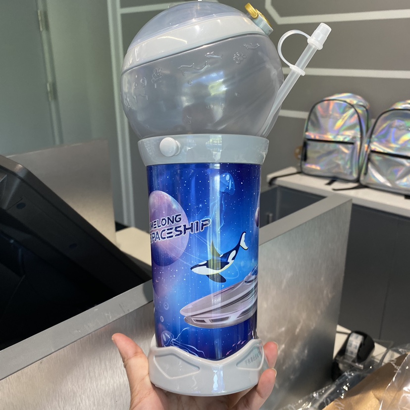 长隆纪念品动物园礼物海洋王国手信飞船虎鲸鲸鲨爆乐杯水杯玩具杯