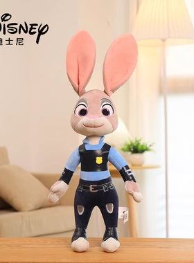 迪士尼正版疯狂动物城兔子警官朱迪狐狸尼克玩偶公仔毛绒玩具娃娃