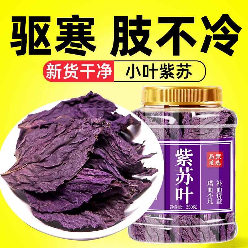 紫苏叶泡脚中药材泡澡干苏子叶泡水新鲜商用野生小叶紫苏叶的功效