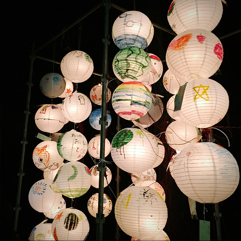 纸灯笼中秋节日装饰挂饰幼儿园儿童手工DIY圆形彩色折叠绘画花灯