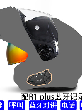 新款GSB摩托车头盔揭面盔男女夏天四季机车双镜片赛车全盔全覆式3