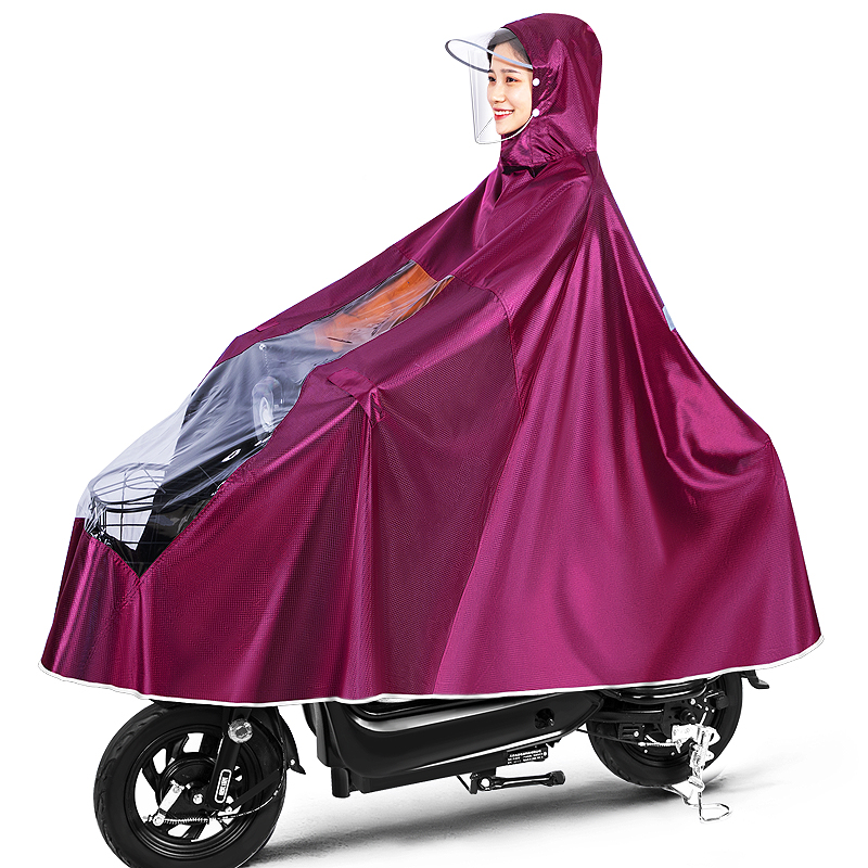 电动电瓶摩托车雨衣长款全身防暴雨骑电车单人双人男女款专用雨披
