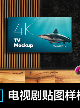 N3炫酷高清智能电视机UI屏幕界面效果图展示样机PSD高清贴图素材