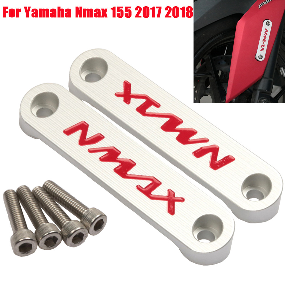 适用雅马哈NMAX1552017-2018摩托车铝合金改装前挡泥板装饰盖