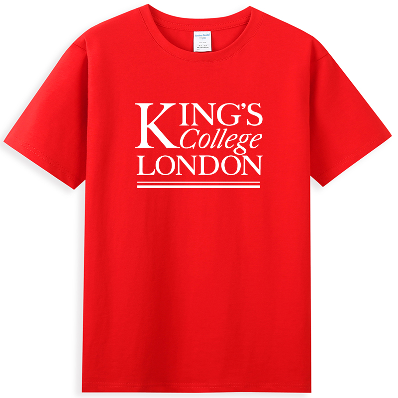 新品伦敦国王学院英国大学英伦文化衫校园风KCL留学生短袖T恤半袖