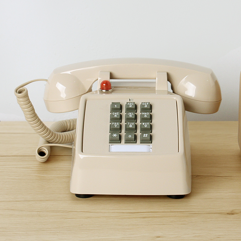 比特25T老式按键仿古复古座机古董时尚创意电话机美式机械铃声