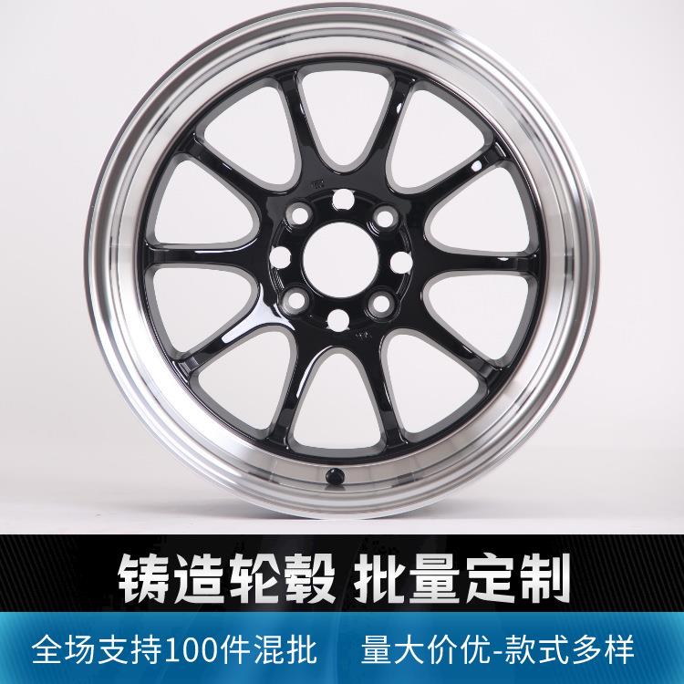 轮毂定制15寸铸造汽车轮毂A356铝合金小尺寸轮毂汽车改装