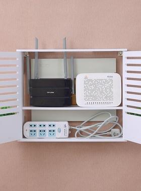 集线箱表盒无线路由器收纳盒架子。网线盒子墙上安装箱子角落