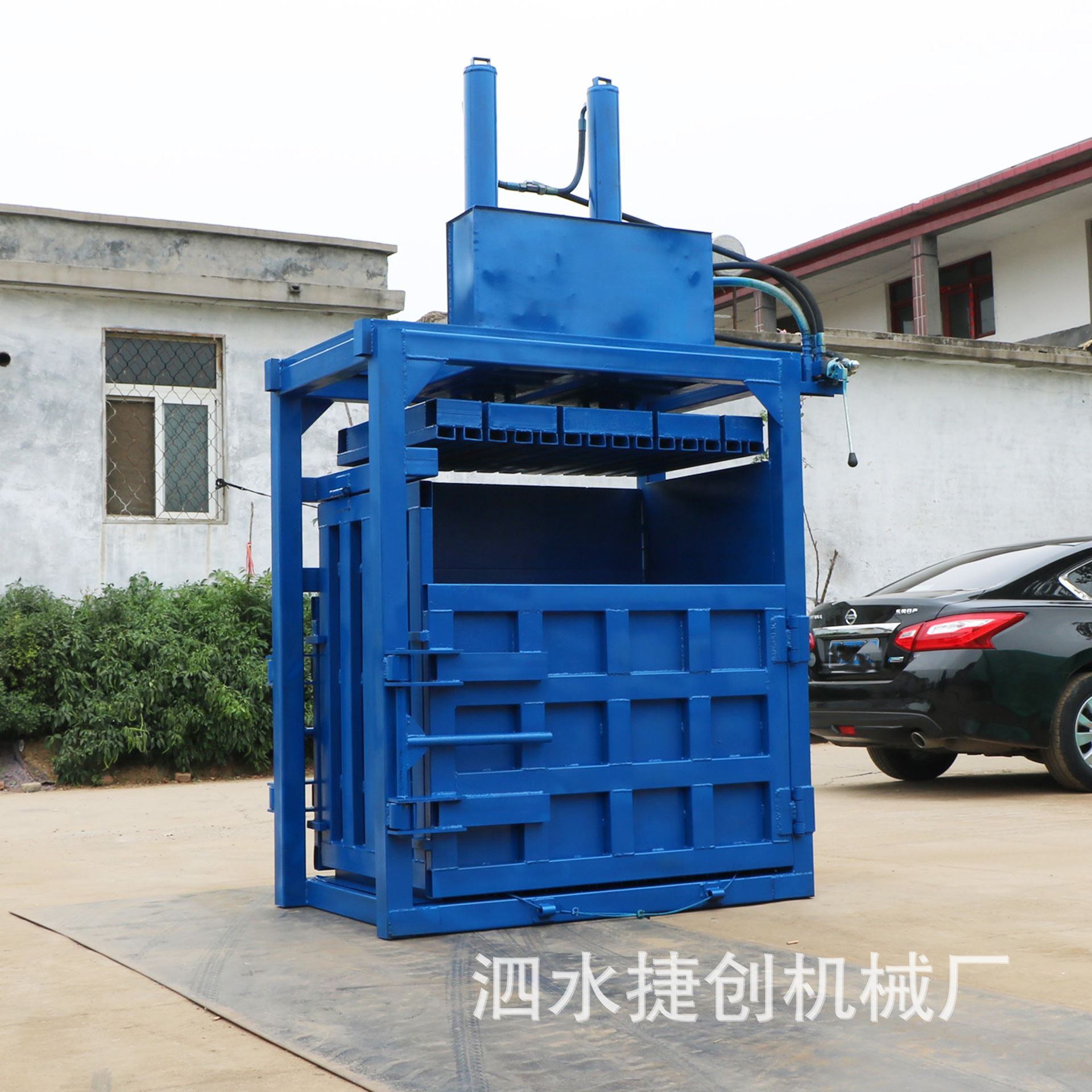 液压半自动打包机垃圾回收站压缩打包机秸秆麦秆捆扎机厂家直发