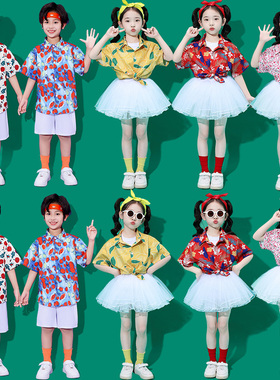 六一儿童演出服幼儿园复古港风啦啦队表演服装小学生合唱蓬蓬纱裙