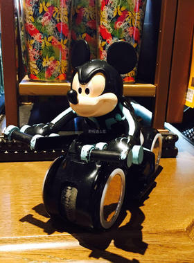 上海迪士尼国内代购米奇光轮摩托遥控发光摩托赛车儿童玩具车礼物