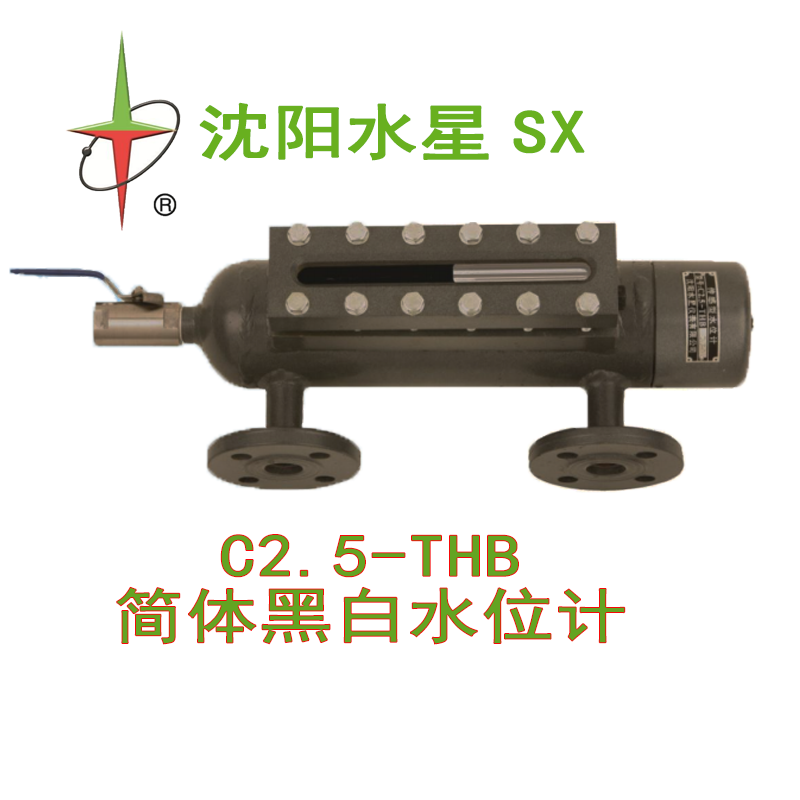 【正品保障】辽宁沈阳水星锅炉专用简体式黑白水位计C2.5-THB-350