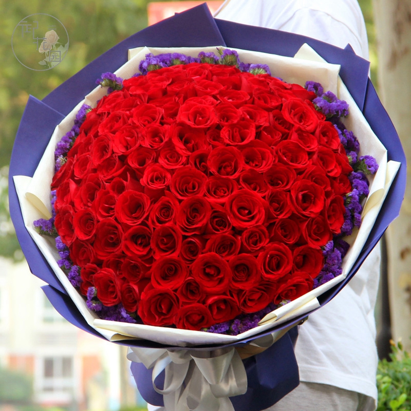 11朵19朵33红玫瑰礼盒鲜花速递鄂尔多斯市鄂托克前旗乌审旗同城送