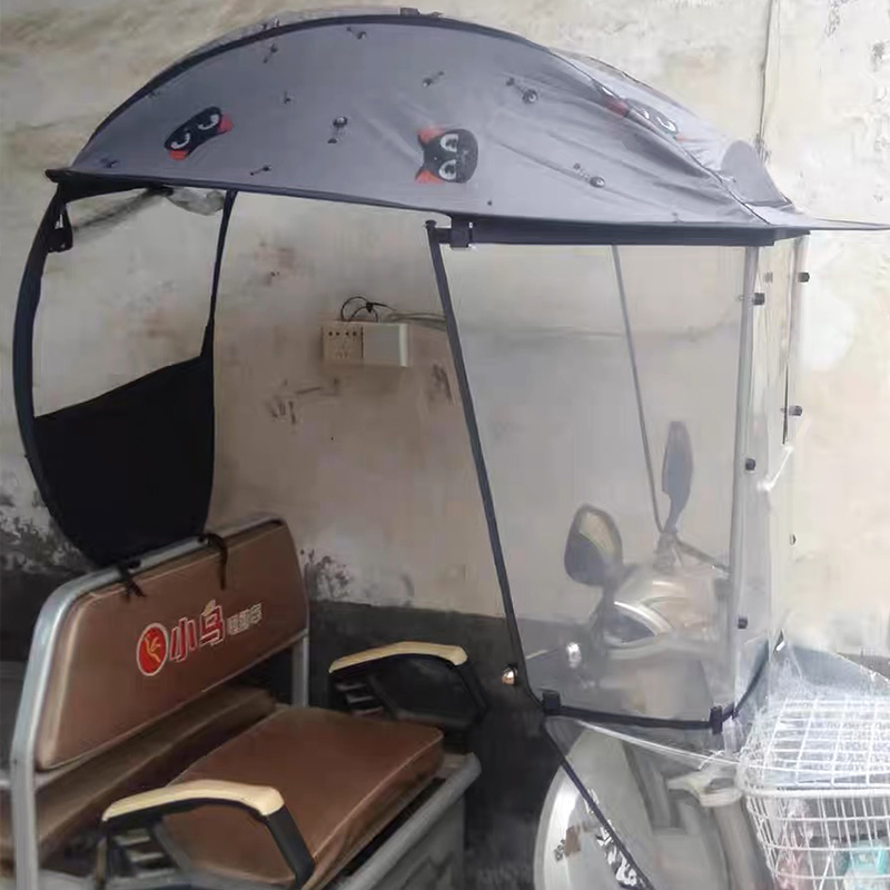 适用宗申三轮摩托车遮雨棚雨蓬跨骑燃油载重王遮阳伞篷新款挡风罩