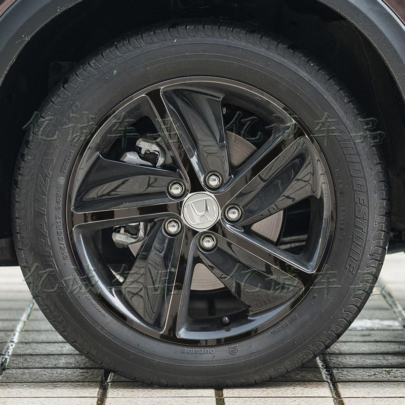 19款本田缤智轮毂贴 全新一代XRV轮毂贴碳纤维贴改装专用轮圈贴纸