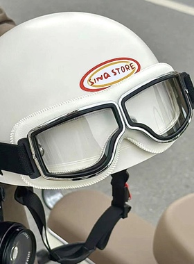 头盔电动车女男士情侣哈雷安全帽新国标3c认证摩托车半盔四季通用