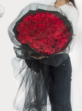 11朵19朵33红玫瑰礼盒鲜花速递温州市瓯海区杭州市同城店送花上门