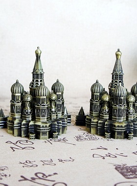 地标建筑摆件旅游纪念品办公室书房摆件莫斯科克里姆林宫模型