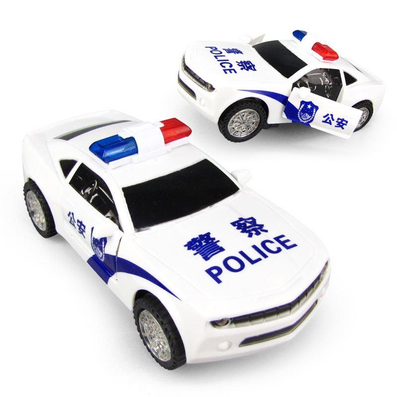 可开门惯性耐摔带声音灯光仿真110警车救护车男女孩儿童玩具车